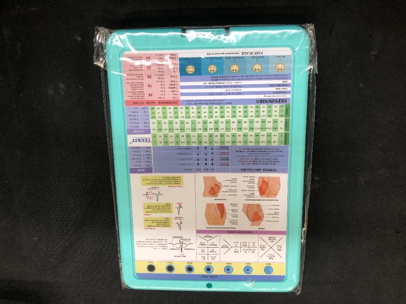 Photo 3 of Nursing Clipboard with Storage and Medical Cheat Sheet Best for Nurses, Doctors, Medical Students in Medical School or Hospital (Mint)