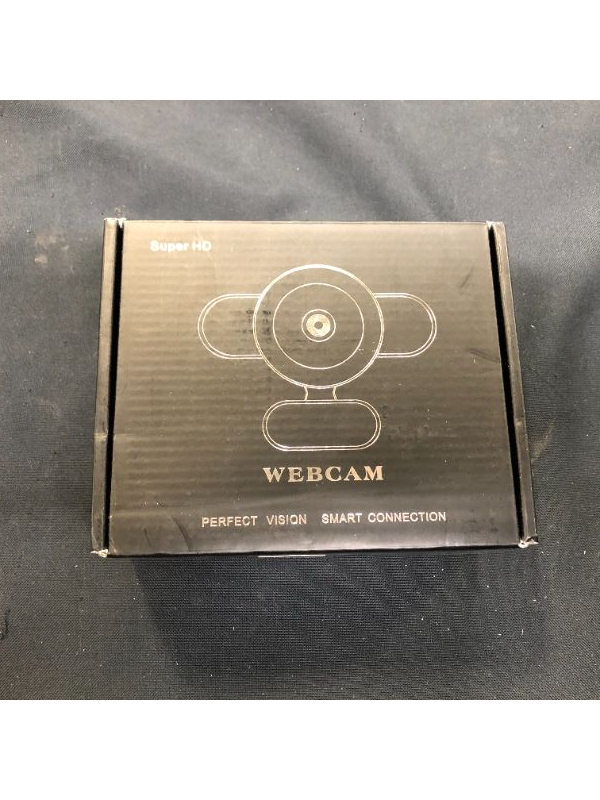 Photo 1 of Webcam with Microphone - 30FPS 1440P Full HD USB Web Camera with Adjustable Brightness Ring Light for Zoom Skype Facetime Mac Video Conferencing Teaching Studying Streaming