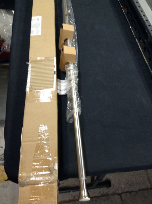 Photo 1 of Basics Shower Curtain Tension Rod 54 90 Nickel
