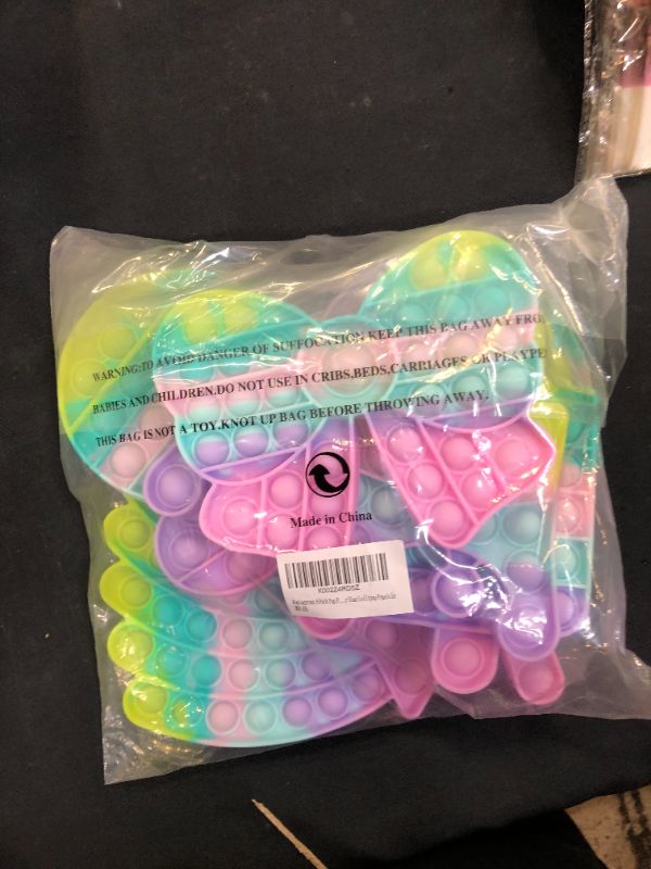 Photo 1 of 6 Pack Pop Popper Sensory Set Kit Toy Stress Bubble Special Need Gift for Girl Kid Teen Adult Friend ADHD Crown Bowknot Mouse Meteor Star Lollipop Popsicle
