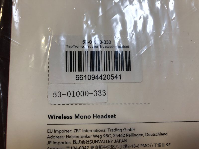 Photo 2 of TaoTronics Bluetooth Headset with Microphone, Wireless Headset with USB Adapter for PC, Noise Cancel Mic, On Ear Headphone Bluetooth 5.0 34H for Trucker Home Office Online Class Call Center Skype Zoom---factory sealed