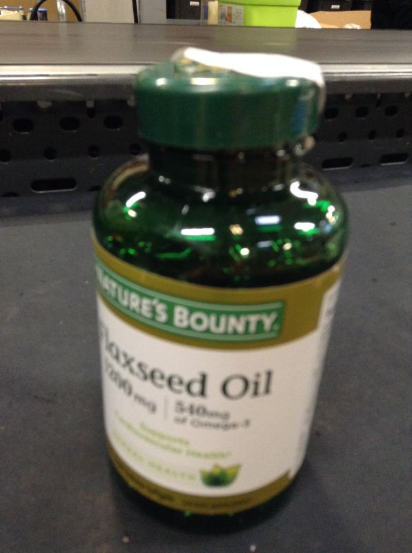 Photo 3 of Flaxseed Oil 1200 mg Dietary Supplement Softgels--Exp date 04-2025---factory sealed