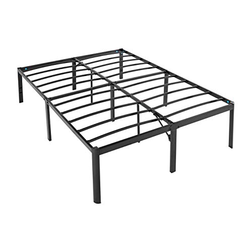 Photo 1 of Amazon Basics Heavy Duty Non-Slip Bed Frame with Steel Slats, Easy Assembly - 18-Inch, Queen