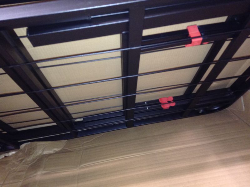 Photo 1 of Amazon Basics Foldable Metal Platform Bed Frame with Tool Free Setup, 18 Inches High, Full, Black