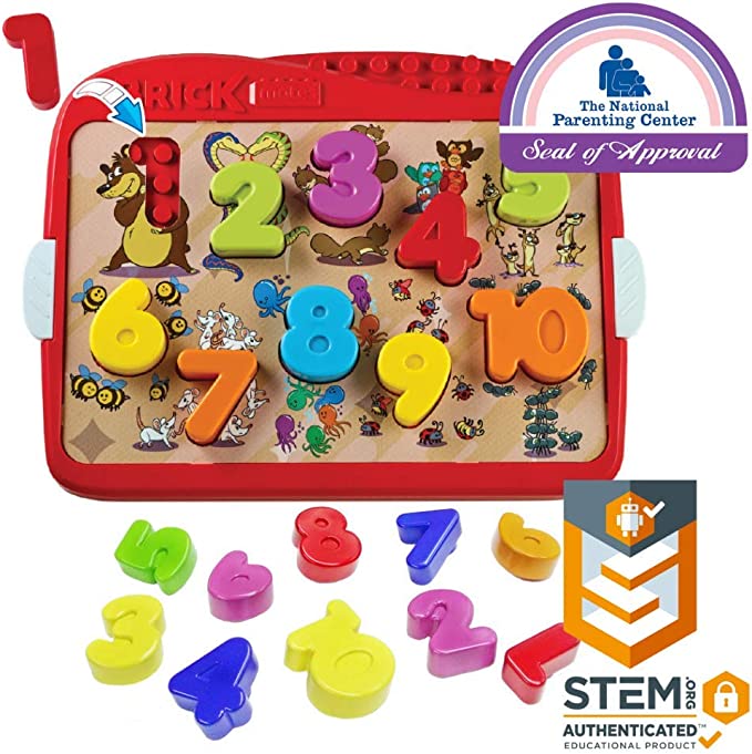 Photo 1 of Brick Mates, Lock & Learn Numbers Preschool Puzzle