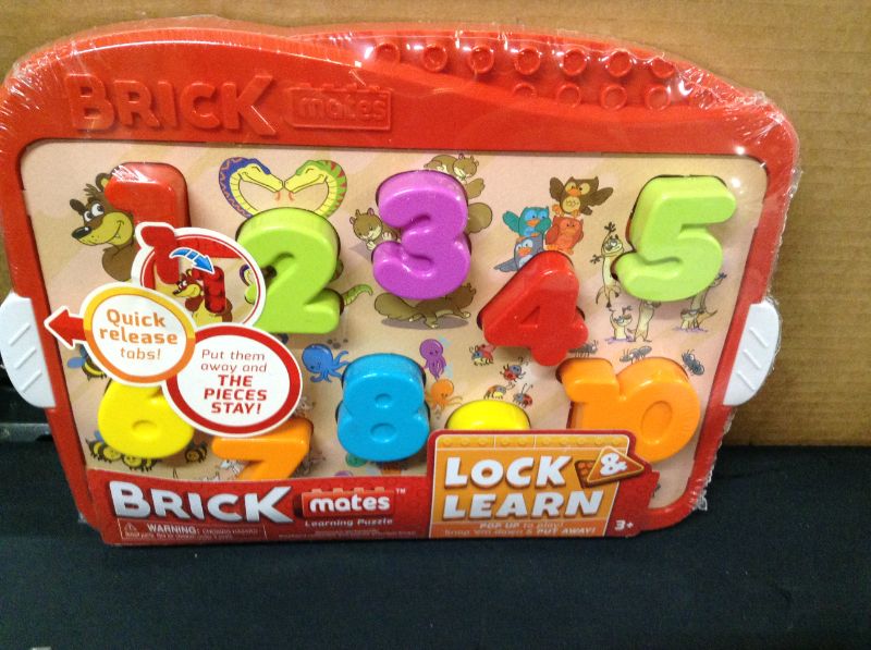 Photo 1 of Brick Mates, Lock & Learn Numbers Preschool Puzzle