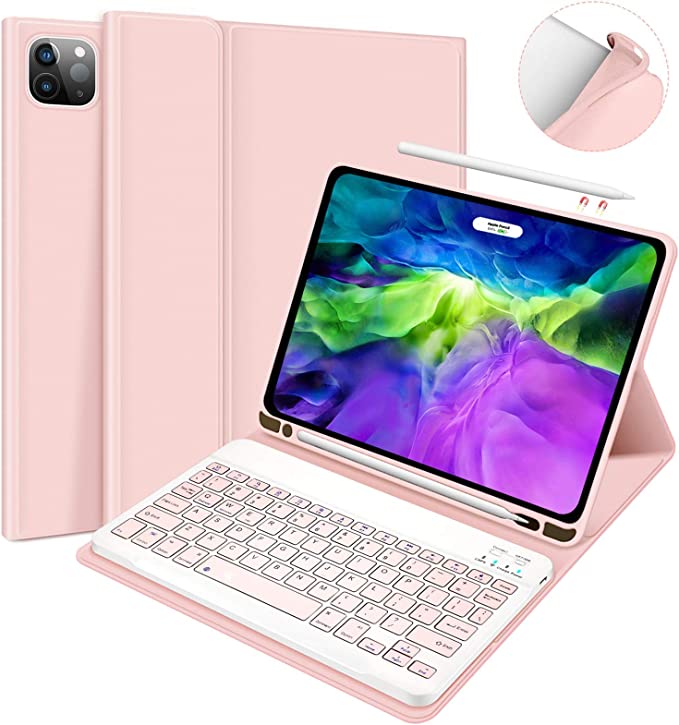 Photo 1 of Wireless Keyboard Case for Ipad Pro 11" Pink