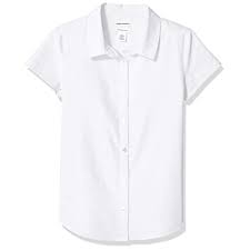 Photo 1 of Amazon Essentials Girls' Short Sleeve Uniform Oxford Shirt size xl 