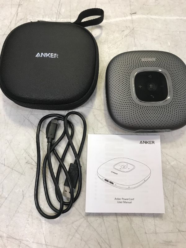 Photo 2 of  Anker PowerConf S3 Bluetooth Speakerphone with 6 Mics, Enhanced Voice Pickup, 24H Call Time, App Control, Bluetooth 5, USB C, Conference Speaker Compatible with Leading Platforms, Home Office