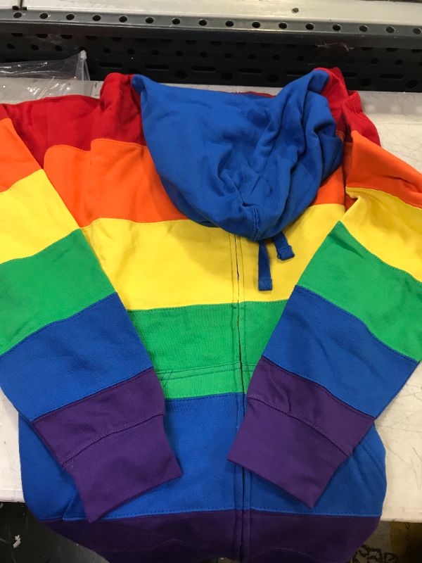 Photo 2 of Beach Outfitters Unisex Sweatshirt Hoodie Pride Flag---size L