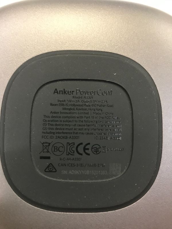 Photo 1 of Anker PowerConf S3 Bluetooth Speakerphone with 6 Mics, Enhanced Voice Pickup, 24H Call Time, App Control, Bluetooth 5, USB C, Conference Speaker Compatible with Leading Platforms, Home Office