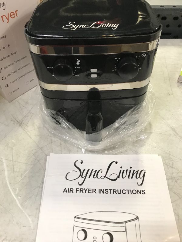 Photo 1 of 1 Quart Small Air Fryer, Mini Oil-Less Healthy Cooker, Home Use or Promotion Gift use, Non Stick Safe Fryer Basket, 60 Minute Timer & Temperature Control, Auto Shut-Off, 1-2 Personal Use