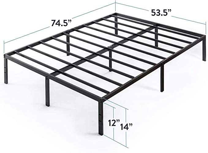 Photo 2 of Best Price Mattress 14 Inch Metal Platform Beds w/Heavy Duty Steel Slat Mattress-Full