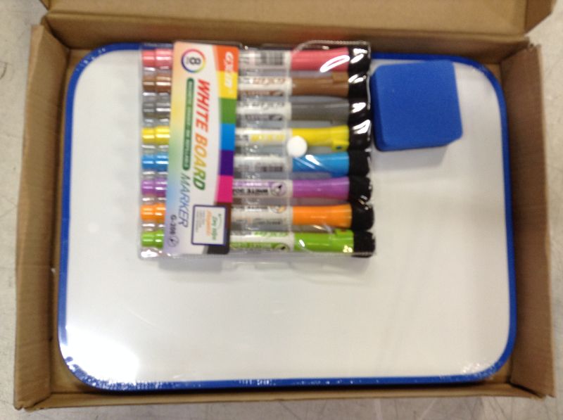 Photo 3 of Whiteboard set, magnetic dry erase board, suitable for students, office, home