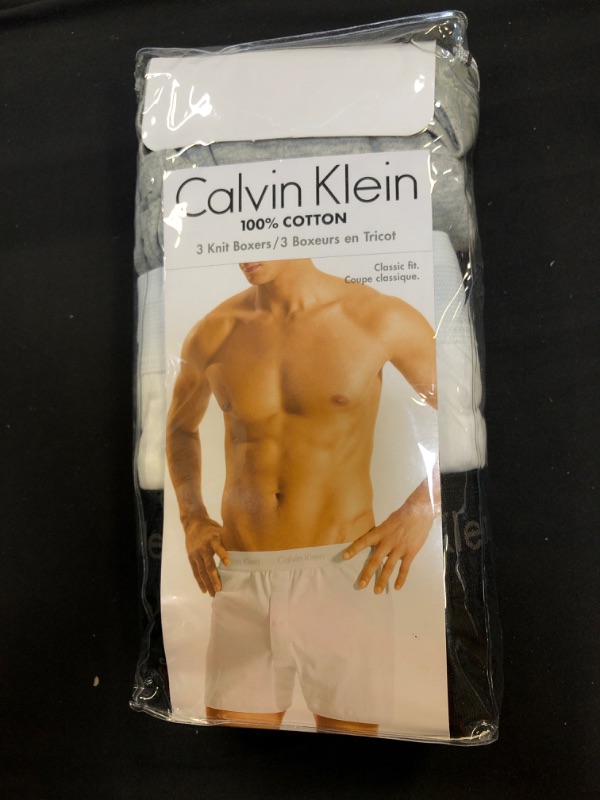 Photo 2 of Calvin Klein Men's Cotton Classics Multipack Knit Boxers. SIZE M 