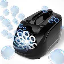 Photo 1 of Bubble Machine - 4000+ Bubbles / Min Automatic Bubble Blower - Mini Bubble Machine for Toddlers 1-3 & Kids - Portable Professional Bubble Maker - Bubble Toys for Indoor and Outdoor (Color: Black)