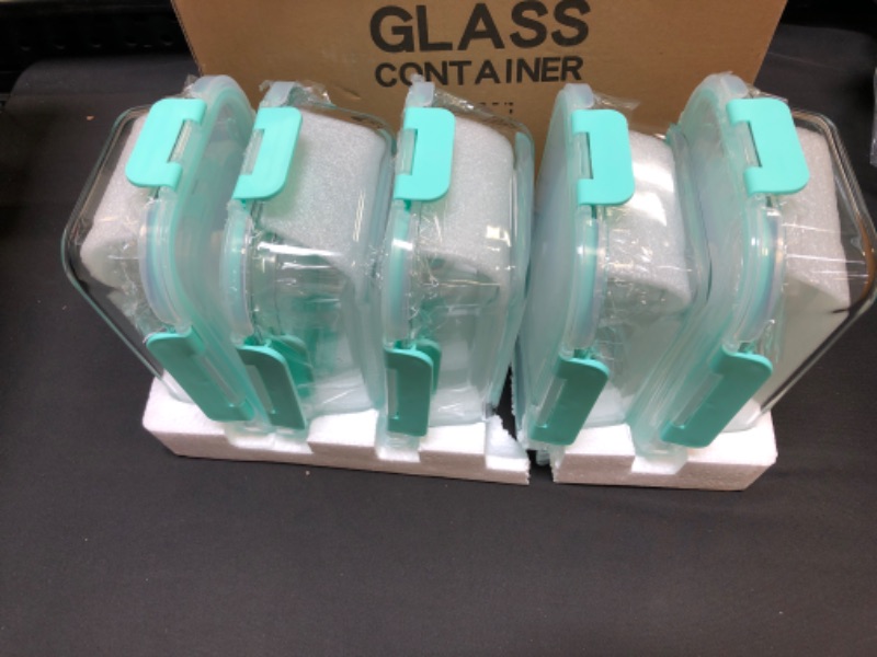 Photo 3 of [10-Pack] Glass Food Storage Containers with Lids
