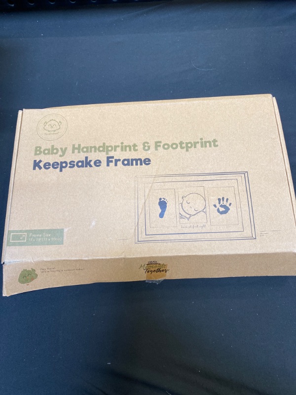 Photo 1 of Baby Footprint Kit - Baby Hand and Footprint Kit - Duo Baby Picture Frame for Newborn - Baby Keepsake - Baby Shower Gifts for Mom - Baby Handprint Kit for Registry Boys, Girls (Alpine White)