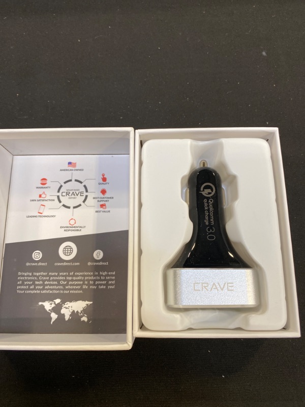 Photo 2 of Crave CarHub 54W 4 Port USB Car Charger