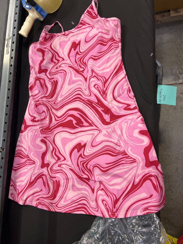 Photo 1 of HDE Womens Exercise Workout Dress with Built-in Shorts Sleeveless Athletic Dresses for Golf Tennis SIZE XL
