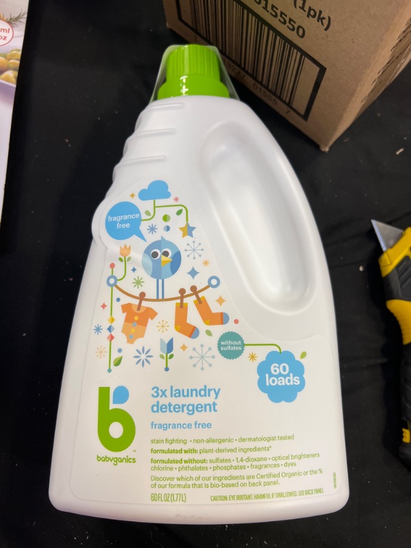 Photo 2 of Babyganics Fragrance Free 3x Laundry Detergent - 60 fl oz bottle