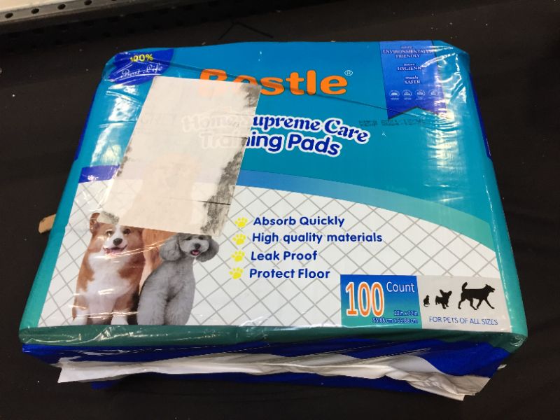 Photo 2 of BESTLE Pet Training and Puppy Pads Pee Pads for Dogs 22"x22"-100 Count Super Absorbent and Leak-Free