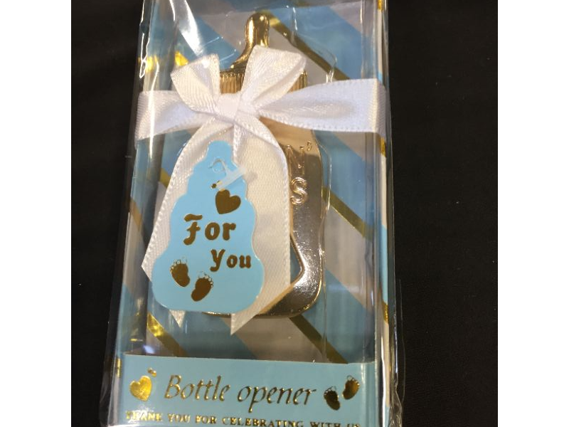 Photo 2 of 24Packs Baby Bottle Opener for Baby Shower Favors Gifts Baby Bottle Opener Decorations Souvenirs, Poppin Bottles Openers with Gifts Box for Guests  Gender Reveal Party Favors (blue, 24)
