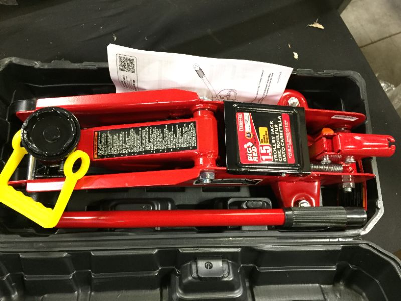 Photo 3 of BIG RED T820014S Torin Hydraulic Trolley Service/Floor Jack with Blow Mold Carrying Storage Case