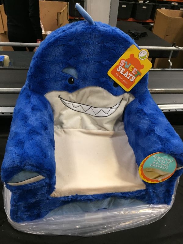 Photo 2 of Animal Adventure Soft Landing Sweet Seats Shark Children's Soft Chair

