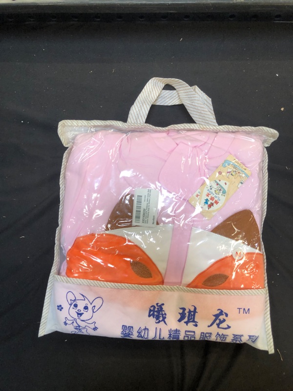 Photo 1 of Baby Infant Girls Thickness 100% Cotton Split Sleeve Sleeping Bags for Winters ,Pink Color. Medium
