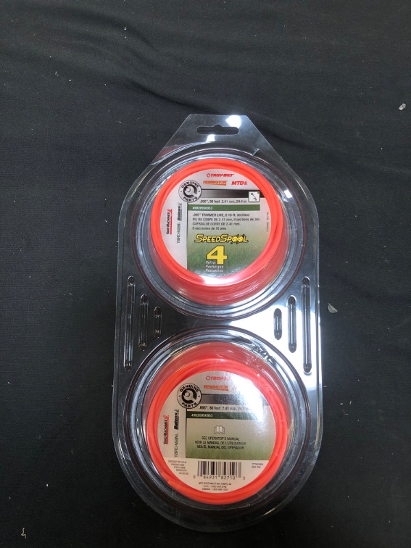 Photo 2 of 1 Genuine Parts 2Pk Speed Spool .095" Trimmer Line 80 Feet Per Spool 2.41mm
