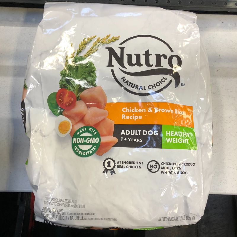 Photo 3 of 30LB NUTRO NATURAL CHOICE Adult Healthy Weight Dry Dog Food---EXP OCT/11/2022---Factory sealed
