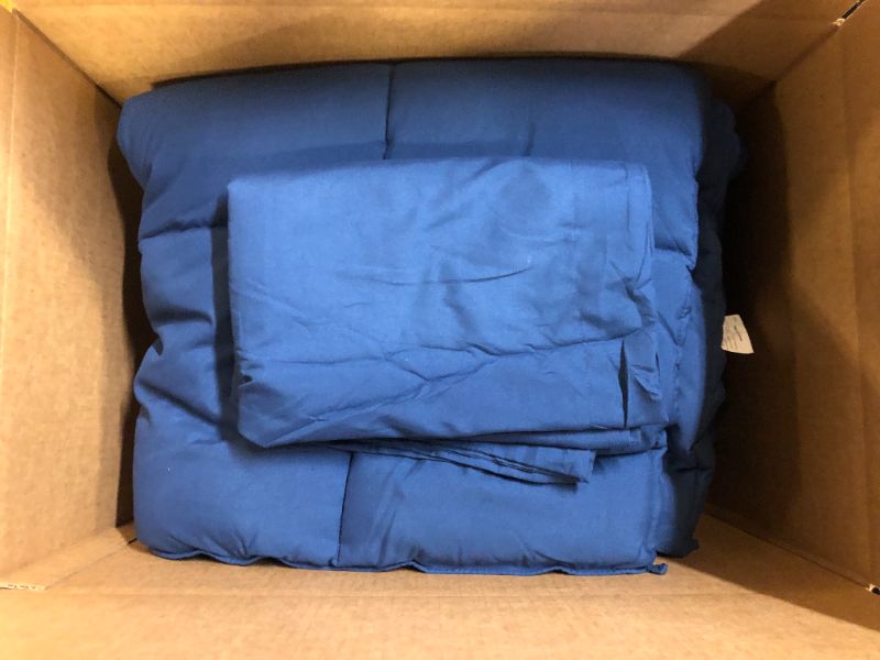 Photo 1 of 3 Piece Blue Bed Set, (2 Pillow Case, 1 Comforter)---No Packaging--Used