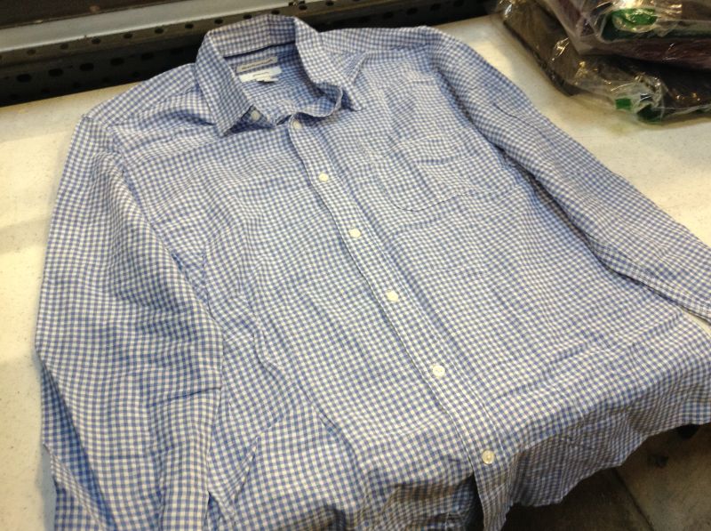 Photo 2 of Amazon Essentials Men's Slim-Fit Long-Sleeve Linen Cotton Shirt medium