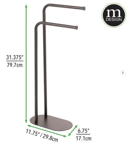 Photo 5 of kd-2 tier freestanding towel stand rose gold