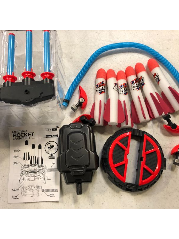 Photo 1 of Toy Rocket Launcher for Kids,Upgrade Foam Rockets Shoots Up to 100 Ft, Adjustable Angle Launcher Stand with Stomp Launch Pad Fun Outdoor Toy for 3+ Years Boys and Girls