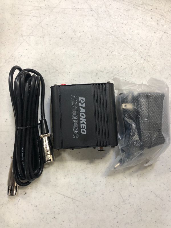 Photo 4 of Aokeo 1-Channel 48V Phantom Power Supply with Adapter