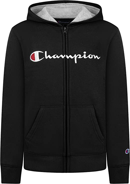 Photo 1 of Champion Boys Fleece Hooded Zip Up Sweatshirt Hoody Kids Clothes size M 
