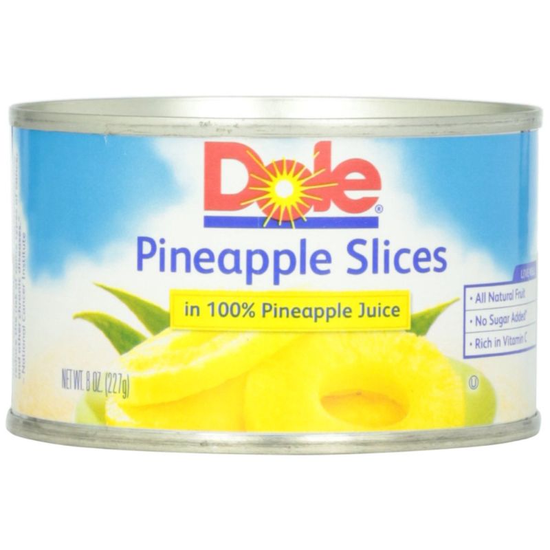 Photo 1 of 12 PACKS : Dole Pineapple Slices in Juice, 8-Ounce Cans---SEALED----EXP--DEC-09-2024