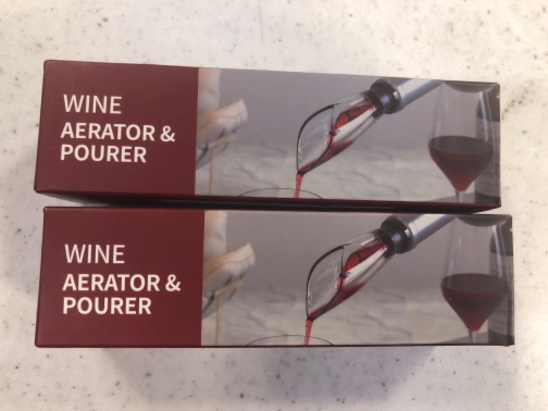 Photo 3 of 2 pack- Coosion Wine Pourer, Wine Aerator Pourer, Wine Air Aerator, Wine Aerator, Wine Accessory, Gift for Wine Lovers
