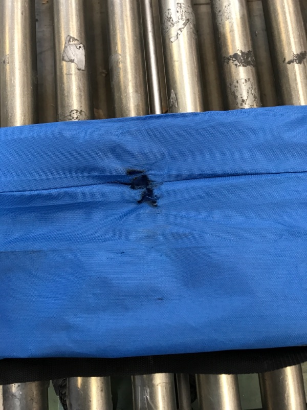 Photo 1 of Kijaro Dual Lock Camping Chair - Maldives Blue-------carrying bag has a hole in the middle of the bag 