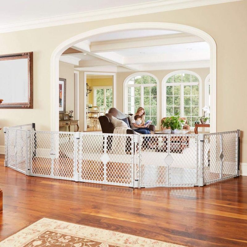 Photo 1 of North States Superyard Ultimate Plastic Dog Playpen, Ivory