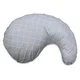 Photo 1 of Boppy Cuddle Pregnancy Pillow with Removable, Breathable Cover | Gray Basket Weave | Plush Contoured Support | Prenatal and Postnatal Positioning
