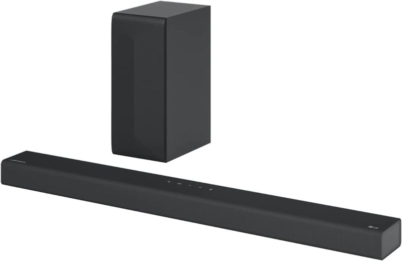 Photo 1 of LG S65Q 3.1ch High-Res Audio Sound Bars for TV, DTS Virtual:X, Synergy with LG TV, Meridian, HDMI, Wireless subwoofer (NMISSING SUB WOOFER)
