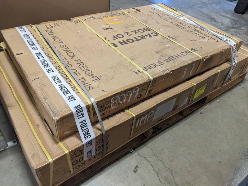 Photo 1 of Atomic 7' Hampton 3-in-1 Combination Table Includes Billiards, Table Tennis, and Dining Table with Dual Storage Bench Seating, Grey