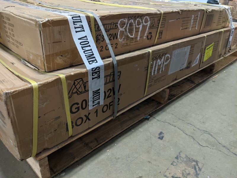 Photo 1 of Atomic 7' Hampton 3-in-1 Combination Table Includes Billiards, Table Tennis, and Dining Table with Dual Storage Bench Seating, Grey