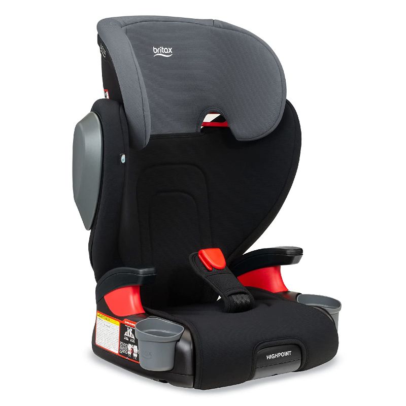 Photo 1 of Britax Highpoint Backless Belt-Positioning Booster Seat, SafeWash Black Ombre