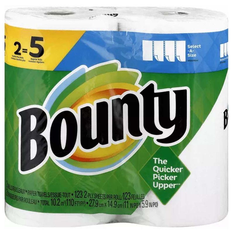 Photo 1 of Bounty Paper Towels 123 2-ply Sheets | PACK OF 2 | 