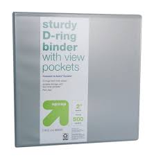 Photo 1 of 2" 3 Ring Binder Clear View Gray - up & up. 12 Pack