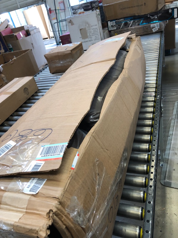 Photo 1 of 6 " Boxed suede chocolate futon ( full ) 